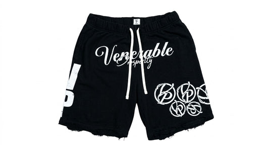 VP Distressed Shorts – Black