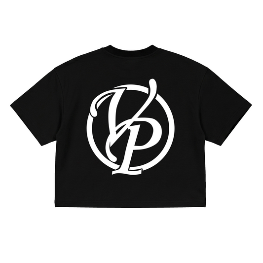 VP "New Dallas" Women's Crop Black Tee